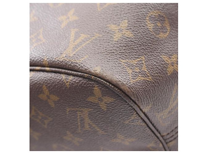 Borsa Tote Louis Vuitton Neverfull MM Monogram Marrone - vista 13