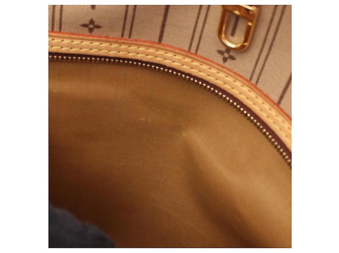 Borsa Tote Louis Vuitton Neverfull MM Monogram Marrone - vista 18