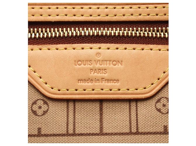 Borsa Tote Louis Vuitton Neverfull MM Monogram Marrone - vista 4