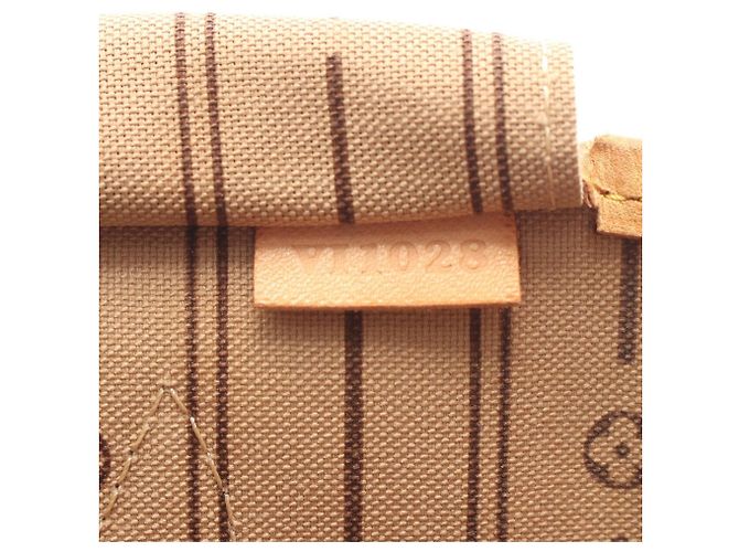 Borsa Tote Louis Vuitton Neverfull MM Monogram Marrone - vista 5