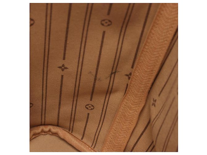 Borsa Tote Louis Vuitton Neverfull MM Monogram Marrone - vista 9