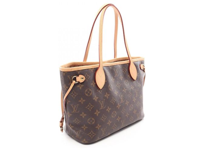 Borsa Tote Louis Vuitton Neverfull PM Marrone - vista 2