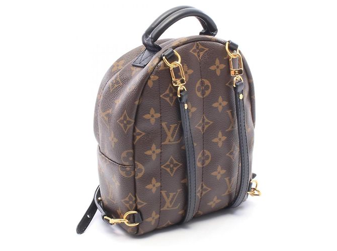 Zaino Louis Vuitton Palm Springs Mini Marrone Nero - vista 2