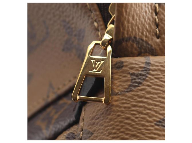 Louis Vuitton Palm Springs Mini Rucksack Marrone Nero - vista 10
