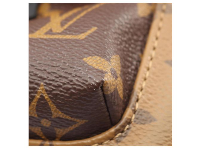 Louis Vuitton Palm Springs Mini Rucksack Marrone Nero - vista 8