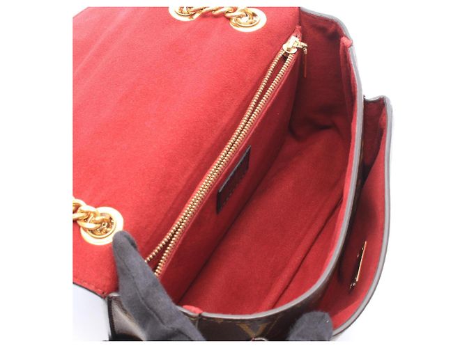 Borsa a tracolla Louis Vuitton Passy Monogram Marrone Nero - vista 3