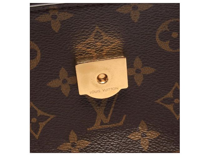Borsa a tracolla Louis Vuitton Passy Monogram Marrone Nero - vista 6