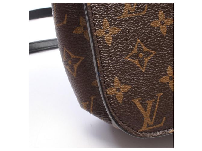 Borsa a tracolla Louis Vuitton Passy Monogram Marrone Nero - vista 8