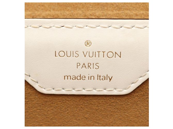 Borsa a tracolla Louis Vuitton Papillon Trunk Monogram Marrone Bianco - vista 4