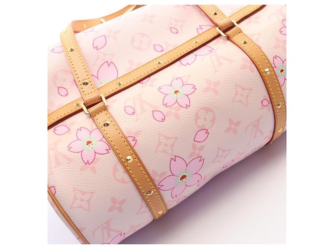 Borsa Louis Vuitton Papillon Monogram Cherry Blossom Rosa Multicolore - vista 10