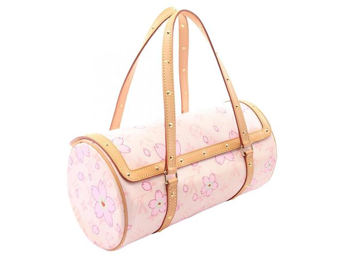 Borsa Louis Vuitton Papillon Monogram Cherry Blossom Rosa Multicolore - vista 2