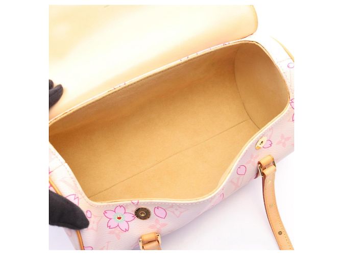 Borsa Louis Vuitton Papillon Monogram Cherry Blossom Rosa Multicolore - vista 3