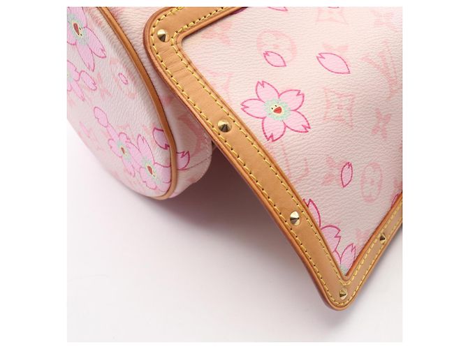 Borsa Louis Vuitton Papillon Monogram Cherry Blossom Rosa Multicolore - vista 9