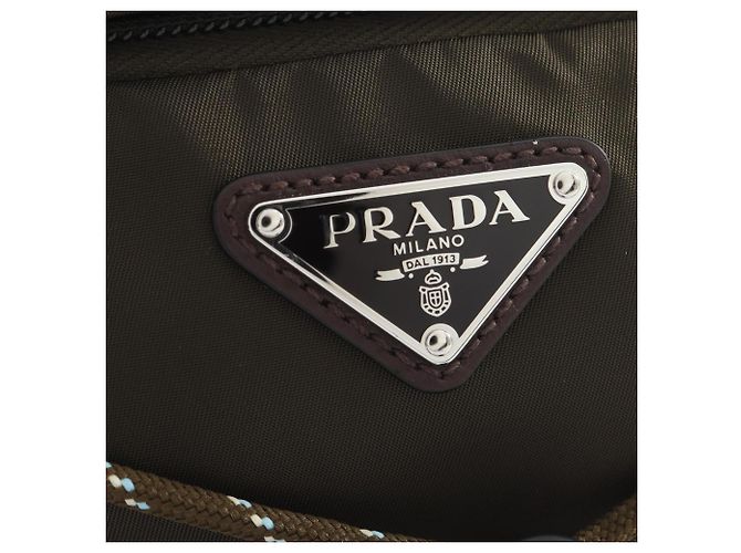 Bolsa de Ombro Prada Speedlock Marrom Caqui - vista 5