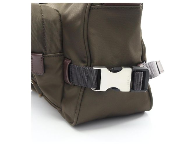 Bolsa de Ombro Prada Speedlock Marrom Caqui - vista 6