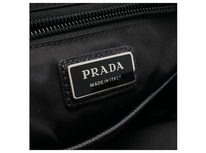 Borsello da vita Prada con logo Triangle Nero Verde - vista 4