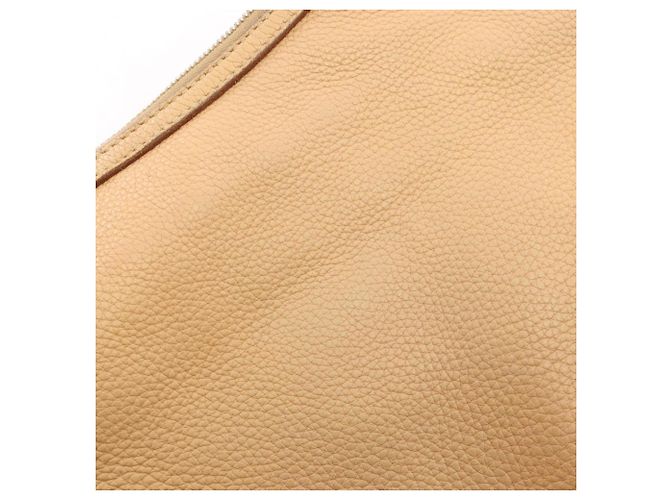 Borsa a tracolla Prada in pelle beige - vista 11