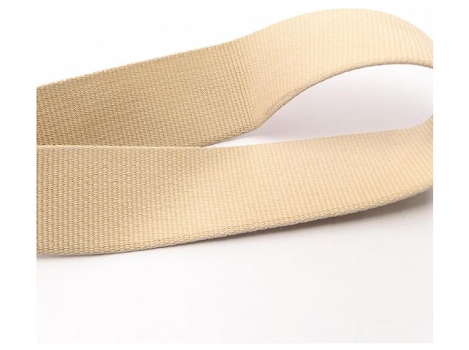 Borsa a tracolla Prada in pelle beige - vista 9