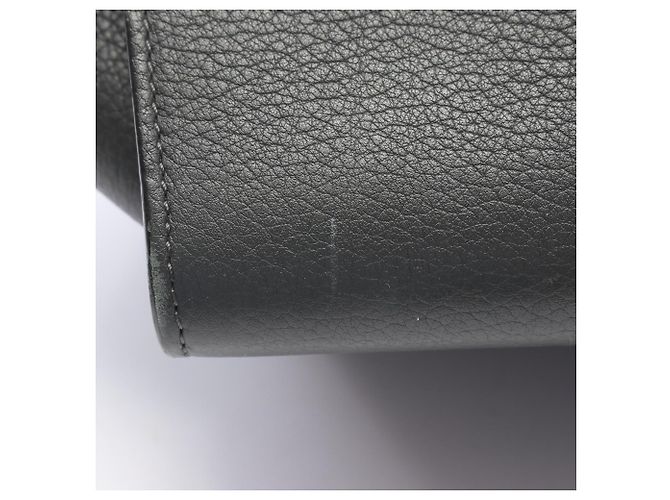 Céline Celine Tie Bag Shopper aus grauem Leder Braun - Ansicht 19