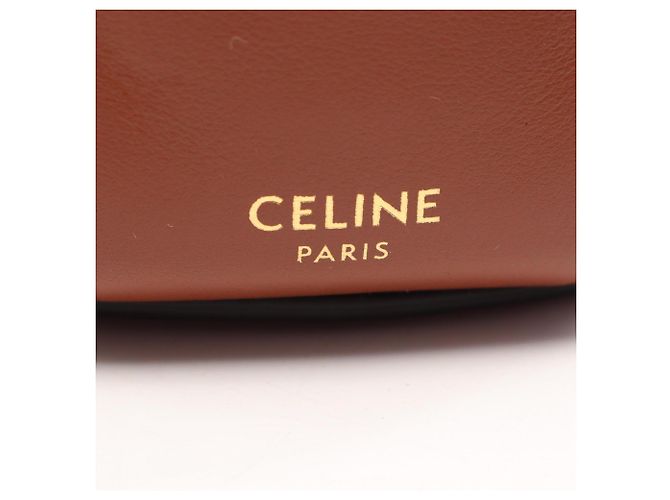 Céline Celine Tambour Medium Triomphe Schultertasche Braun - Ansicht 4