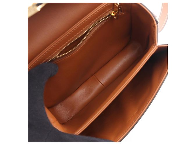 Céline Borsa a tracolla Celine Teen Triomphe Marrone Nero - vista 3