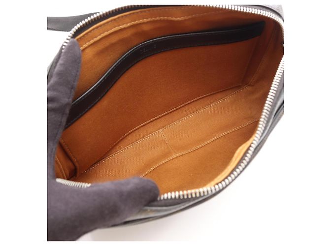 Céline Borsa a Tracolla Celine Triomphe Medium Marrone Nero - vista 3