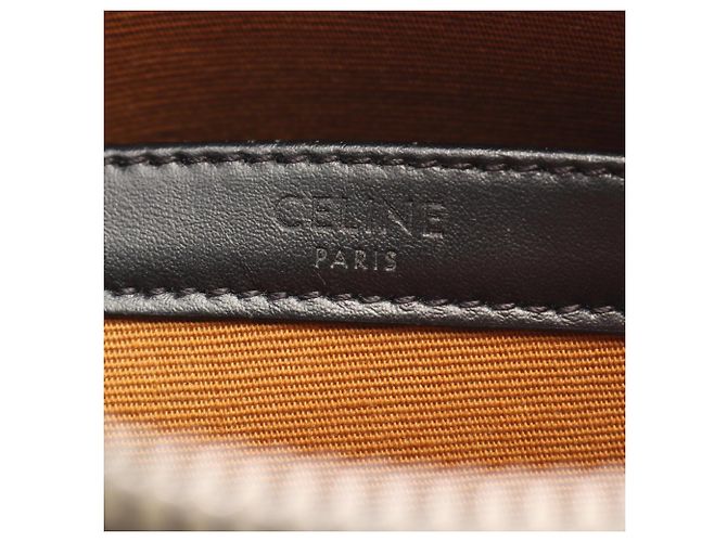Céline Borsa a Tracolla Celine Triomphe Medium Marrone Nero - vista 4