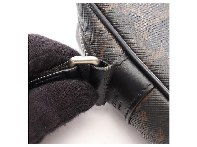 Céline Borsa a Tracolla Celine Triomphe Medium Marrone Nero - vista 9
