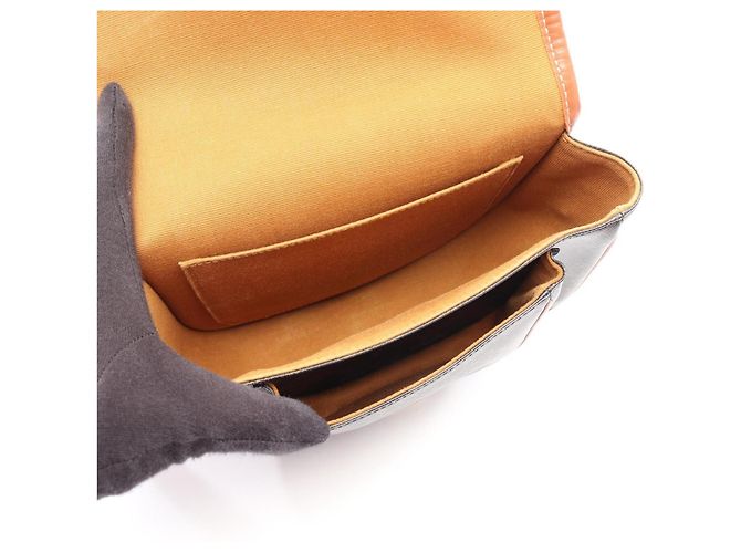 Céline Celine CELINE Borsa Folco Medium Triomphe Marrone Nero - vista 3