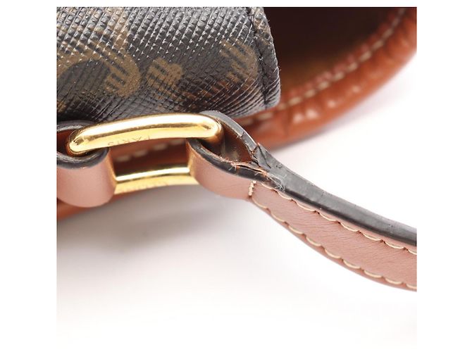 16 Céline Borsa Celine Folco Medium Marrone Nero - vista 12