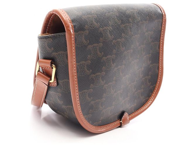 16 Céline Borsa Celine Folco Medium Marrone Nero - vista 2