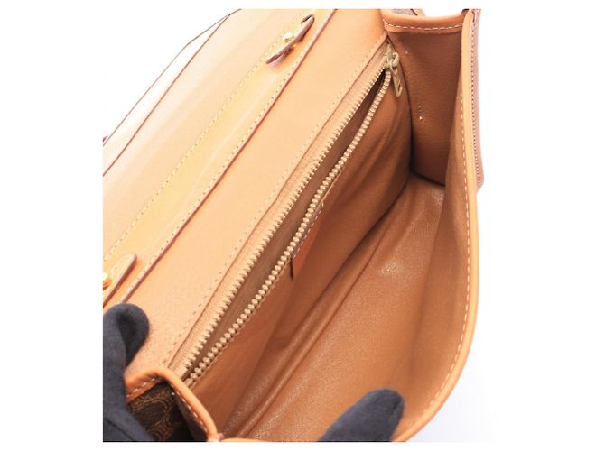 Céline Bolsa de Ombro Celine Macadam Marrom - vista 3