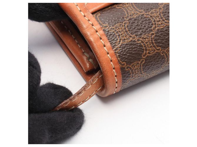 Céline Bolsa de Ombro Celine Macadam Marrom - vista 9