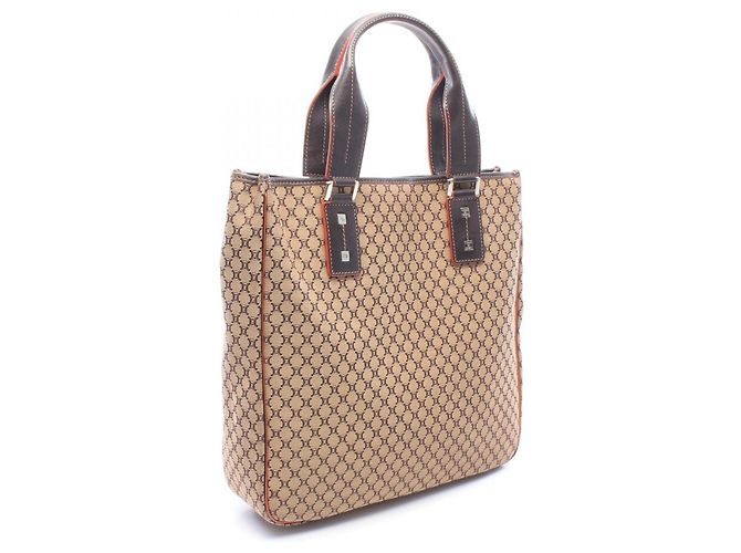 Céline Saco Tote Celine Macadam Marrom Bege - vista 2