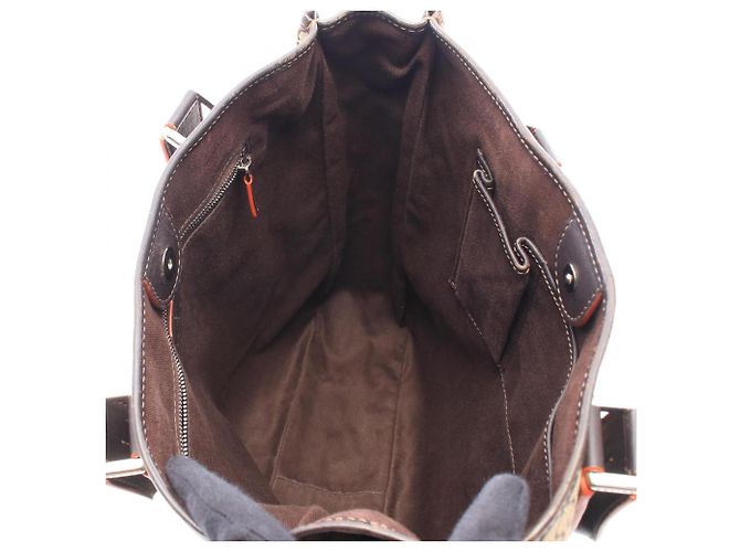 Céline Saco Tote Celine Macadam Marrom Bege - vista 3