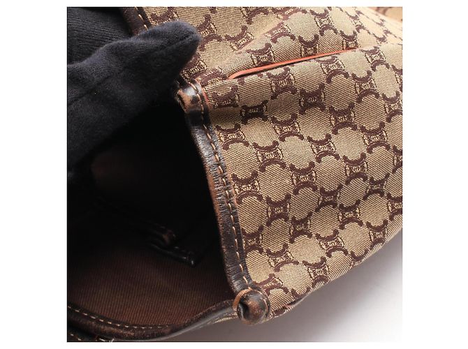 Céline Saco Tote Celine Macadam Marrom Bege - vista 5