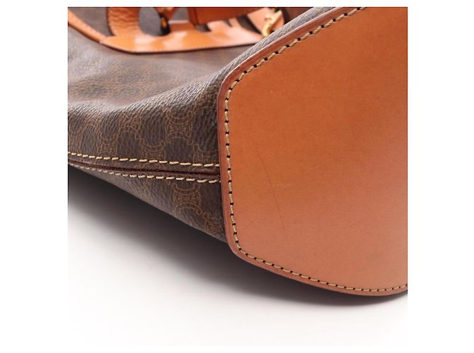 Céline Sac à dos/Sac à main Celine Macadam Marron - vue 6