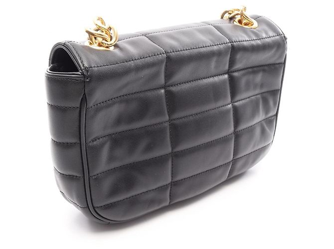 Céline Celine Matelassé Monochrome Schultertasche Schwarz - Ansicht 2