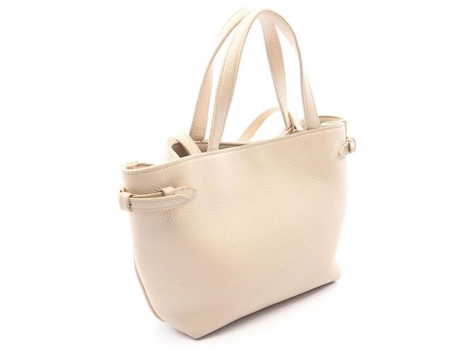 Céline Celine Mini Cabas Anais Cuir Triomphe Tote Bag Crudo - vista 2
