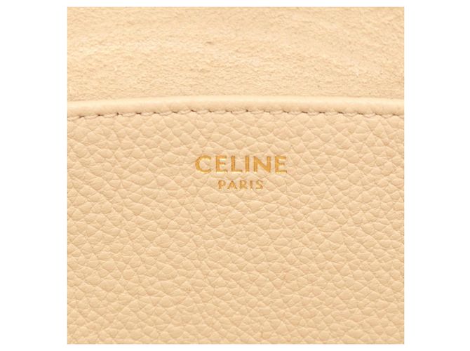 Céline Celine Mini Cabas Anais Cuir Triomphe Tote Bag Crudo - vista 4