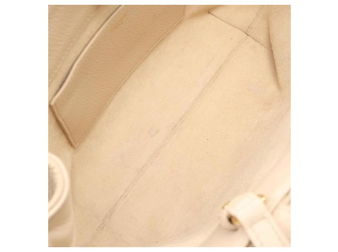 Céline Celine Mini Cabas Anais Cuir Triomphe Tote Bag Crudo - vista 5