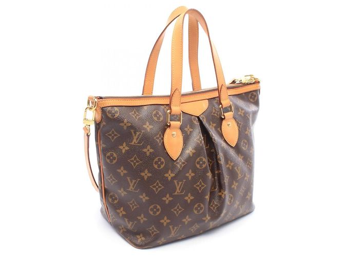 Borsa Louis Vuitton Palermo PM Marrone - vista 2