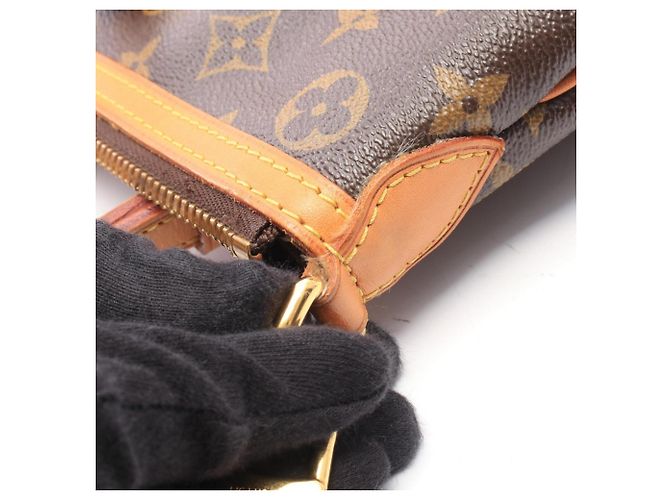 Borsa Louis Vuitton Palermo PM Marrone - vista 9