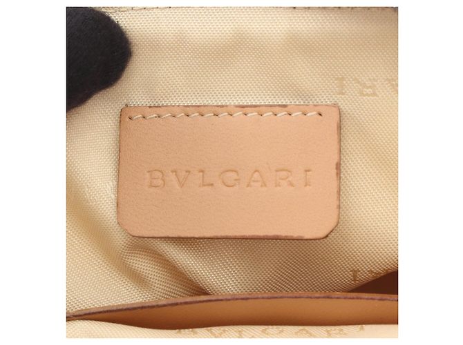 Mini borsa Bvlgari Bulgari Logomania Beige Crudo - vista 4