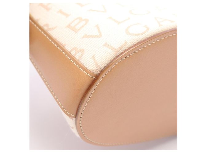 Mini borsa Bvlgari Bulgari Logomania Beige Crudo - vista 6