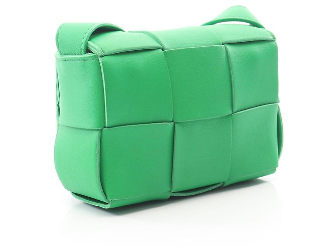 Bottega Veneta Borsa a mano Mini Cassette CANDY Verde - vista 2