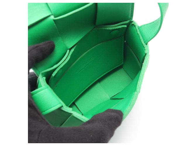Bottega Veneta Borsa a mano Mini Cassette CANDY Verde - vista 3