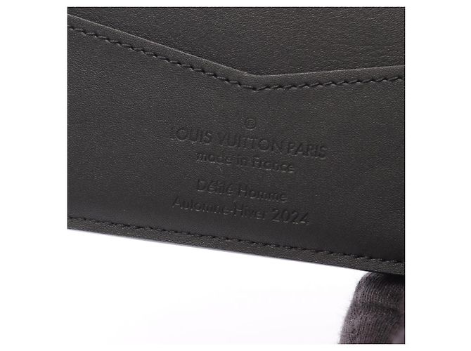 Louis Vuitton Portefeuille Slender Bi-fold Wallet Nero - vista 4