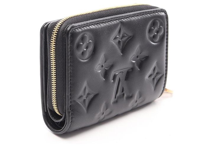 Louis Vuitton Portefeuille Lou Monogram Embossed Bi-fold Wallet Nero - vista 2