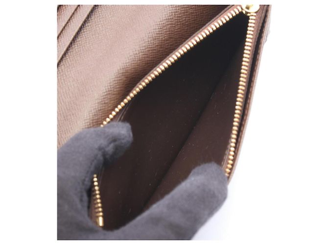 Louis Vuitton Portefeuille Brazza Damier Ebene Bi-fold Long Wallet Marrone - vista 6